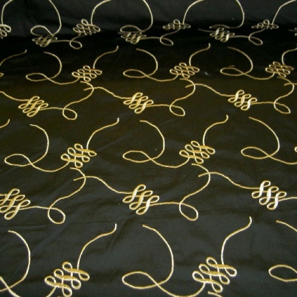 Duralee Savoy 73009 Color 12 Black Fabric - Picture 12 of 14
